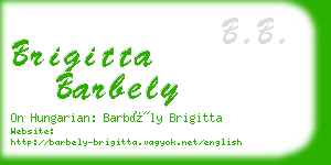 brigitta barbely business card